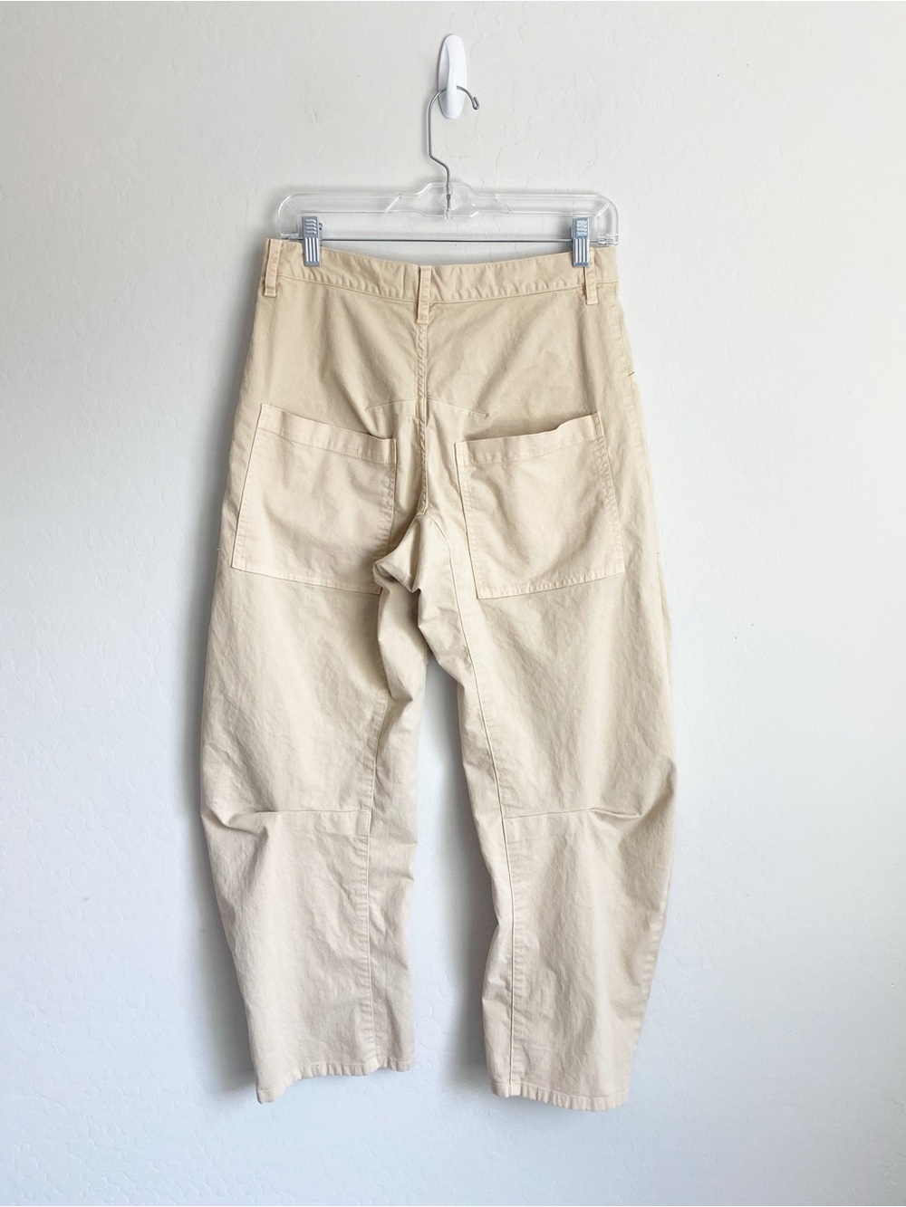 Nili Lotan Shon Relaxed Barrel-Leg Pant in Sandstone Size 0 - Picture 4 of 14